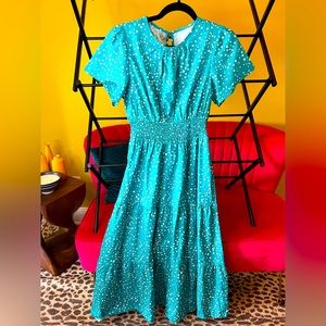 NEVER WORN BRAND NEW Polka dot print midi dress